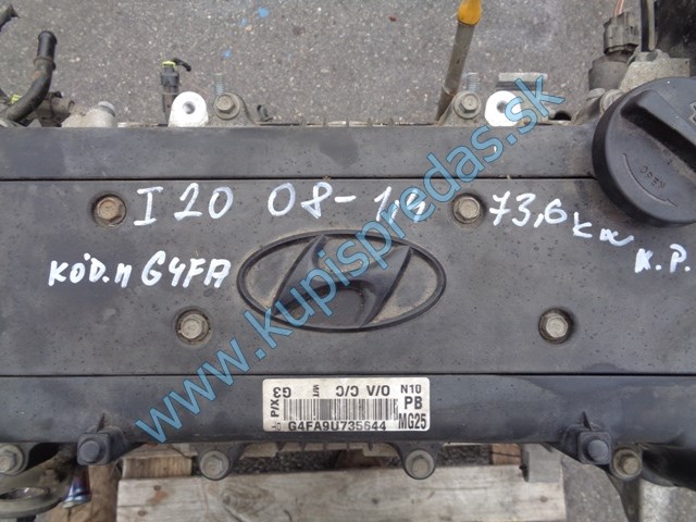 motor na hyundai i20 1,4I, G4FA